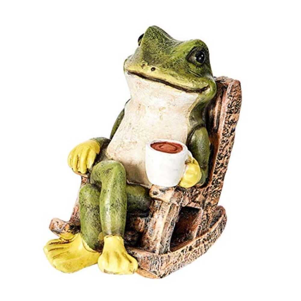Miniature Frog Garden Statue